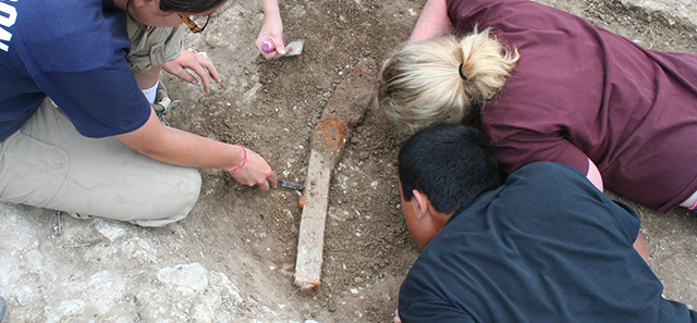 A team of archaeologists 